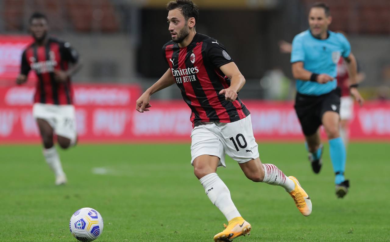 milan infortunio calhanoglu