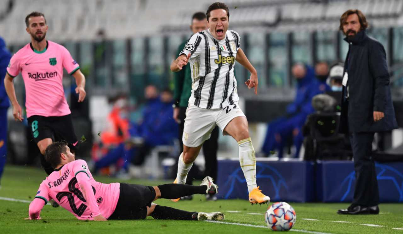 Juventus Chiesa infortunio