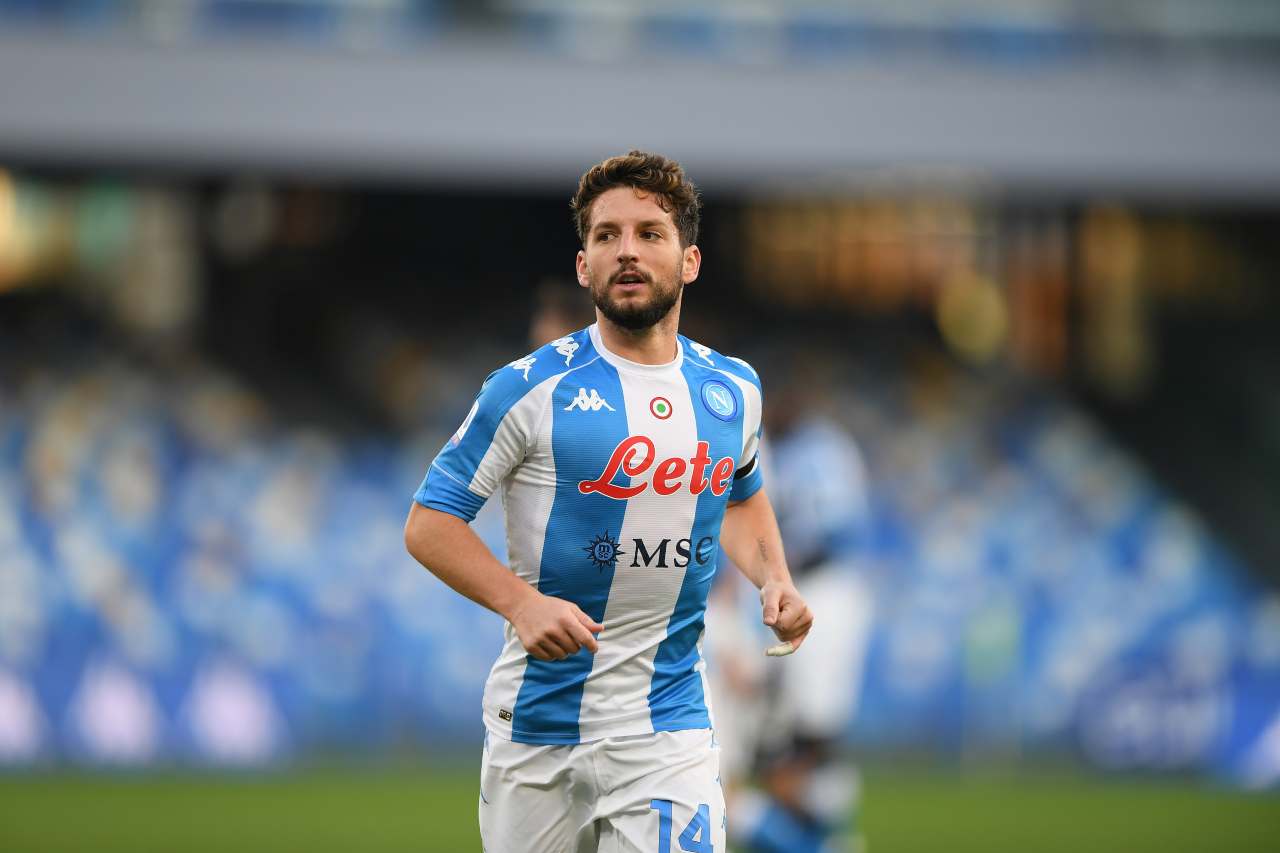 Napoli infortunio Mertens