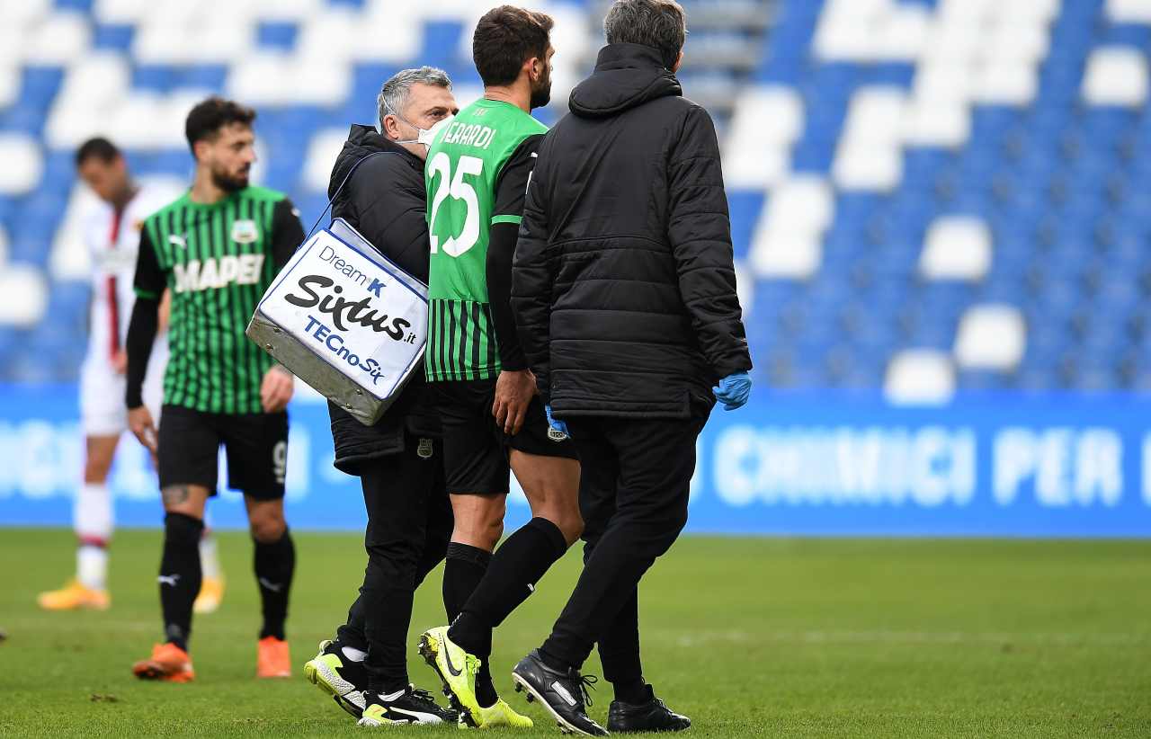 Sassuolo infortunio Berardi