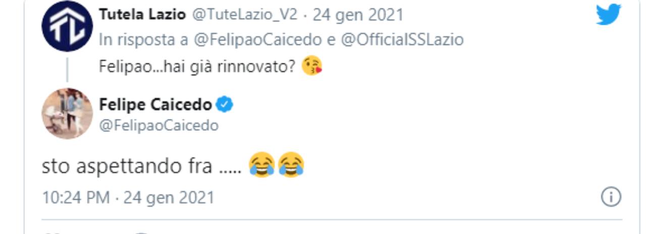 caicedo lazio rinnovo