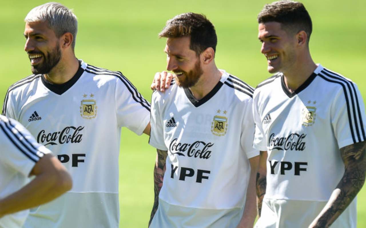 Aguero, Messi, De Paul