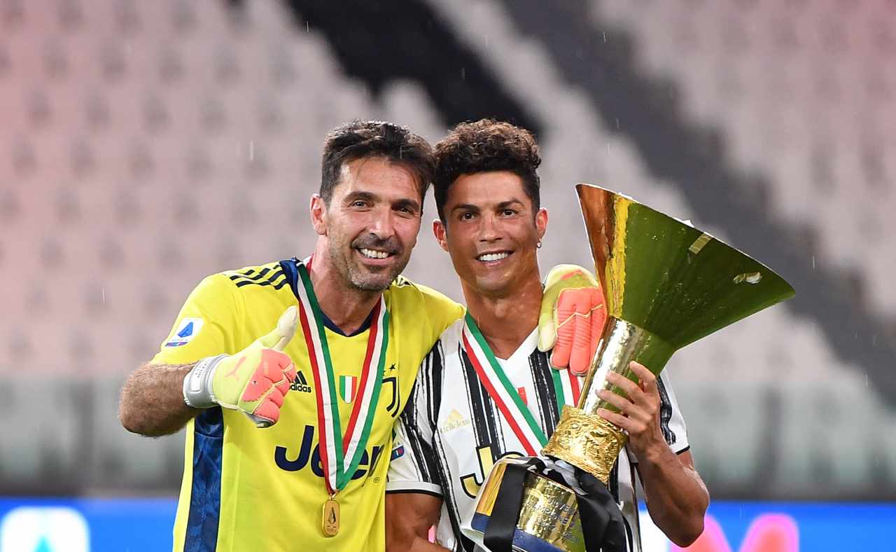 Gig Buffon e Ronaldo