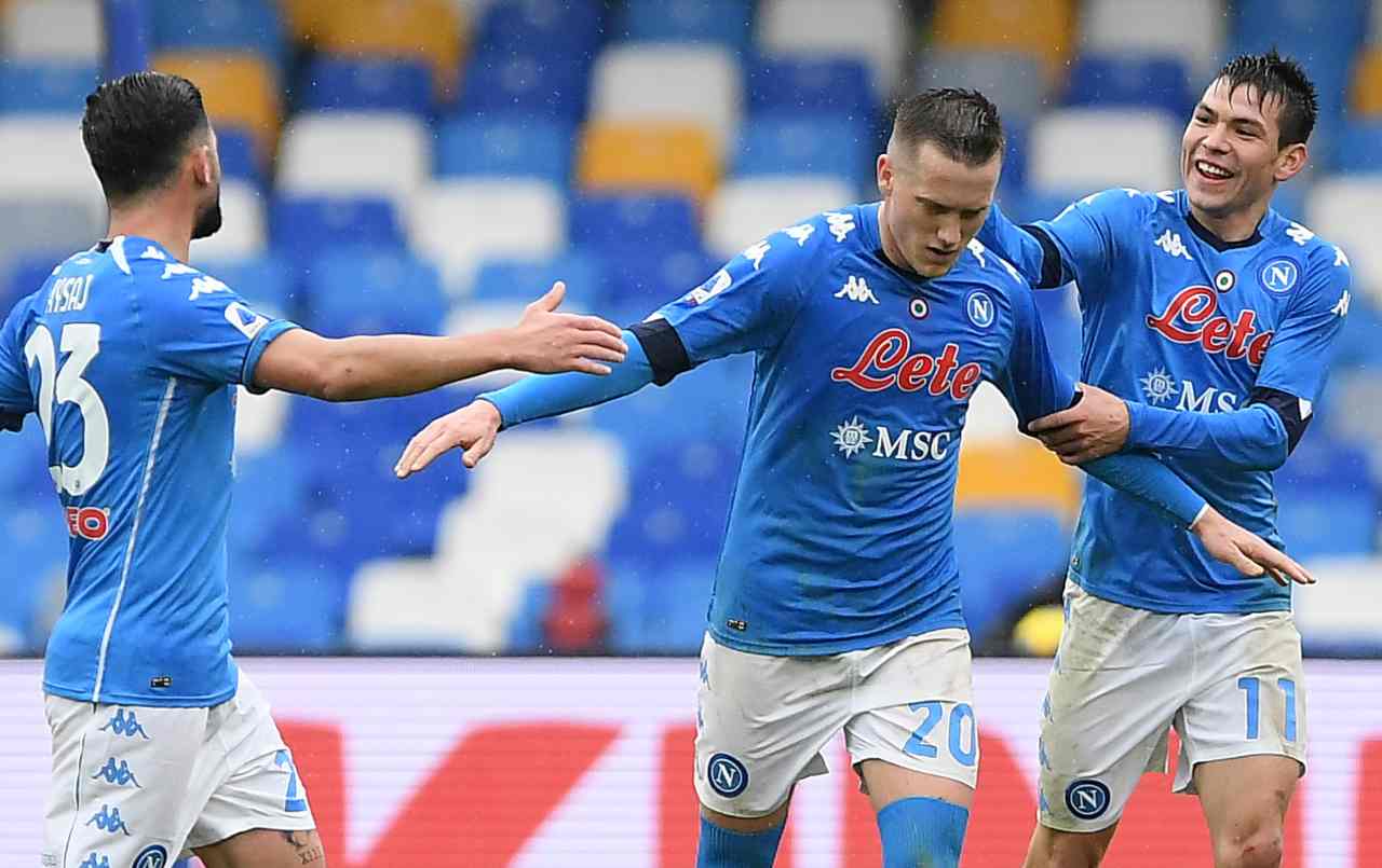 Napoli infortunio Zielinski