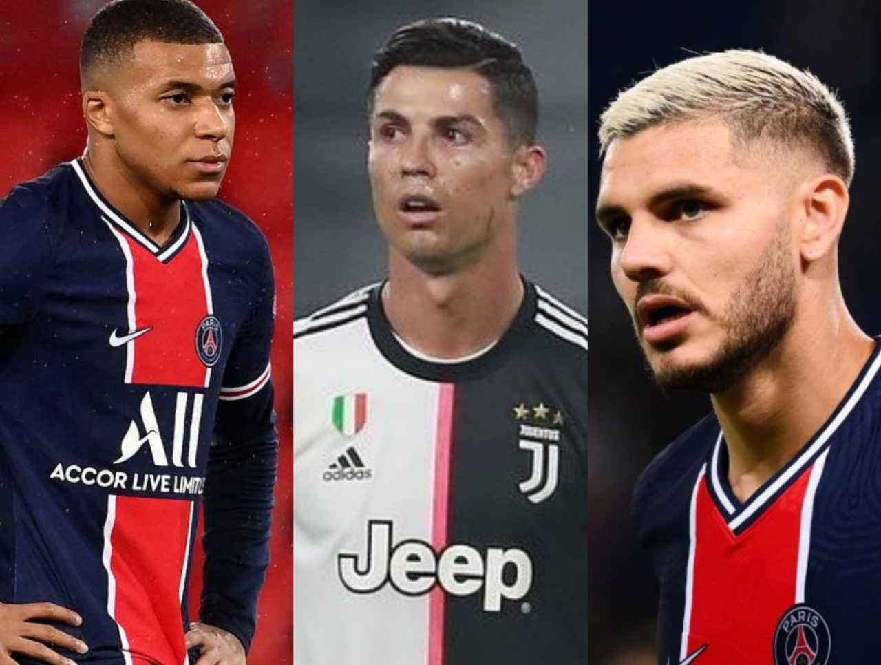 calciomercato juventus icardi ronaldo psg