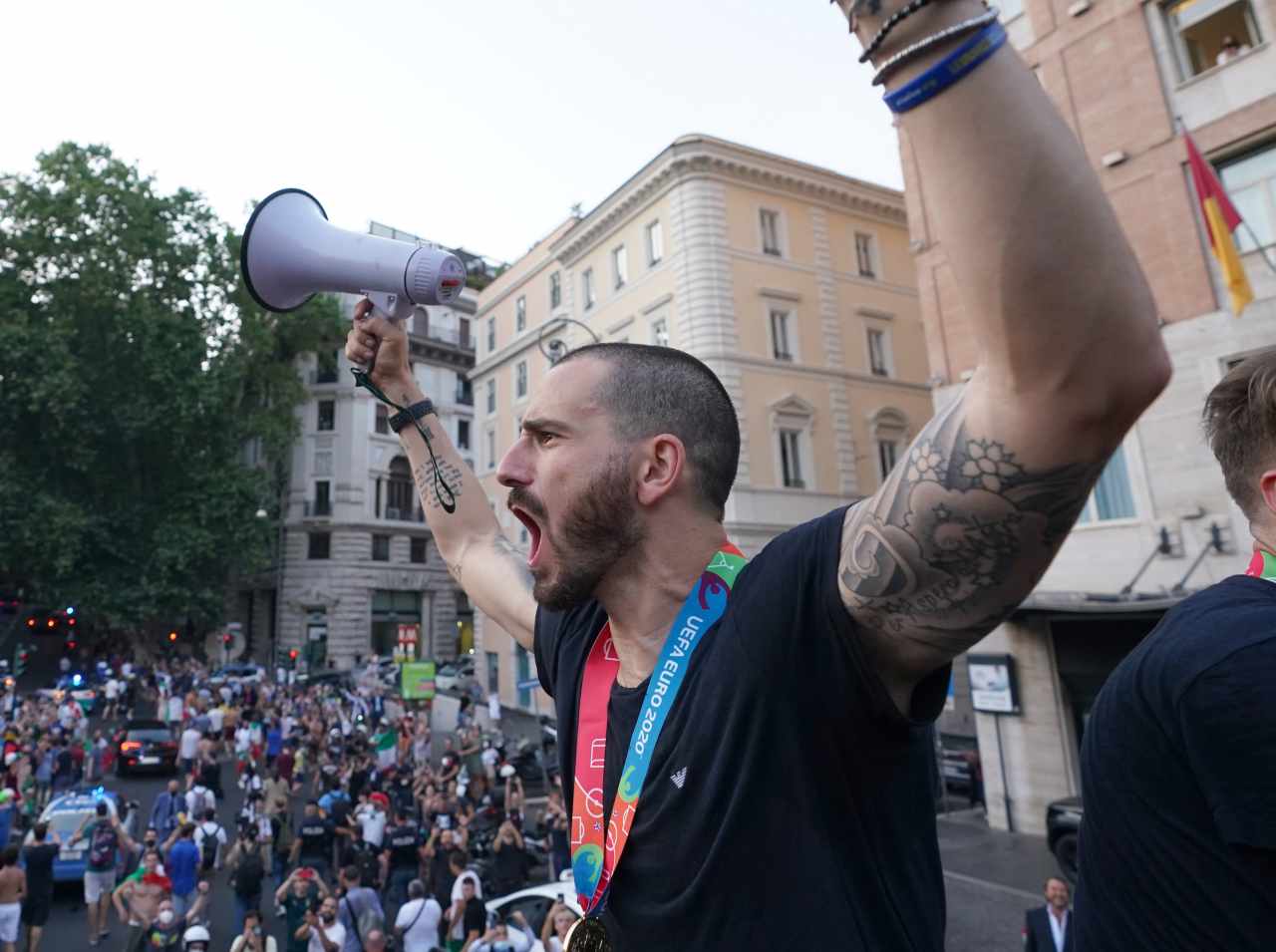 Italia Bonucci bus scoperto