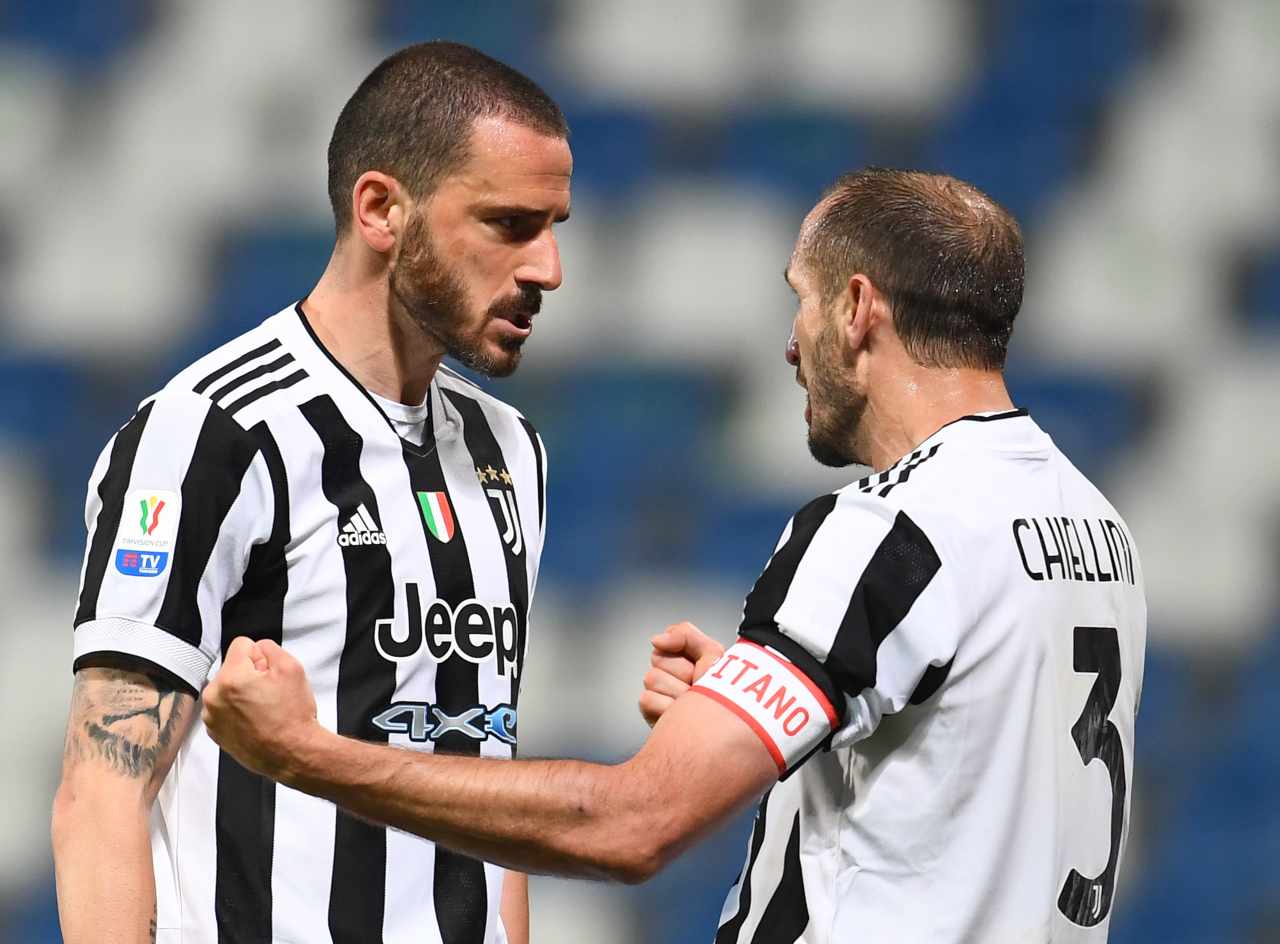 Formazione Juve chiellini Bonucci