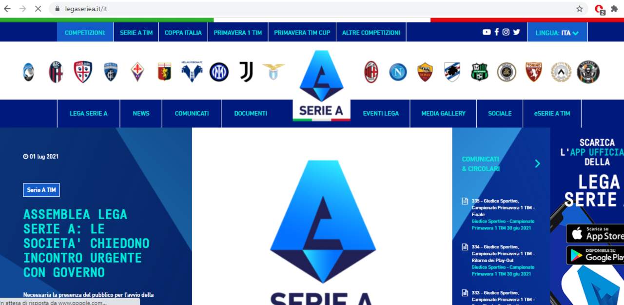 Salernitana Serie A squadre Lega