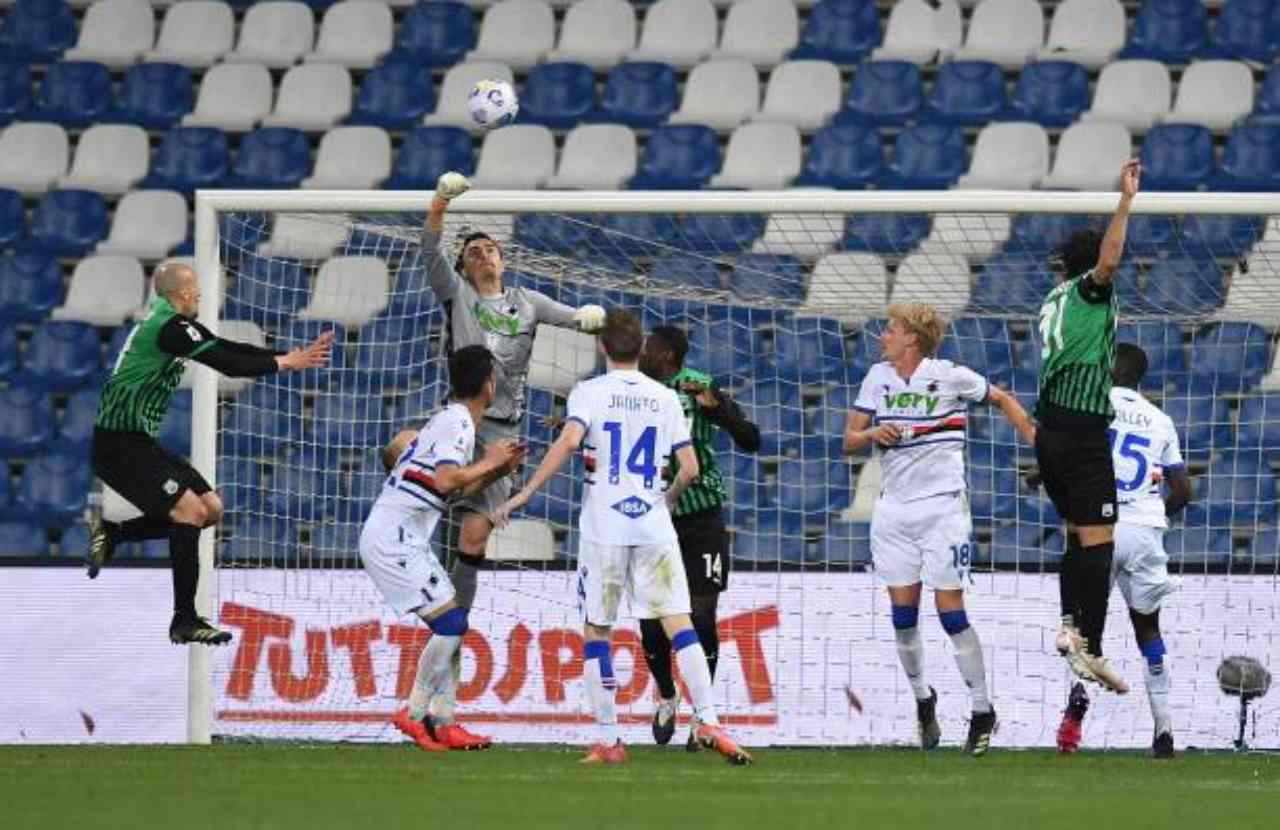 ultime sassuolo sampdoria