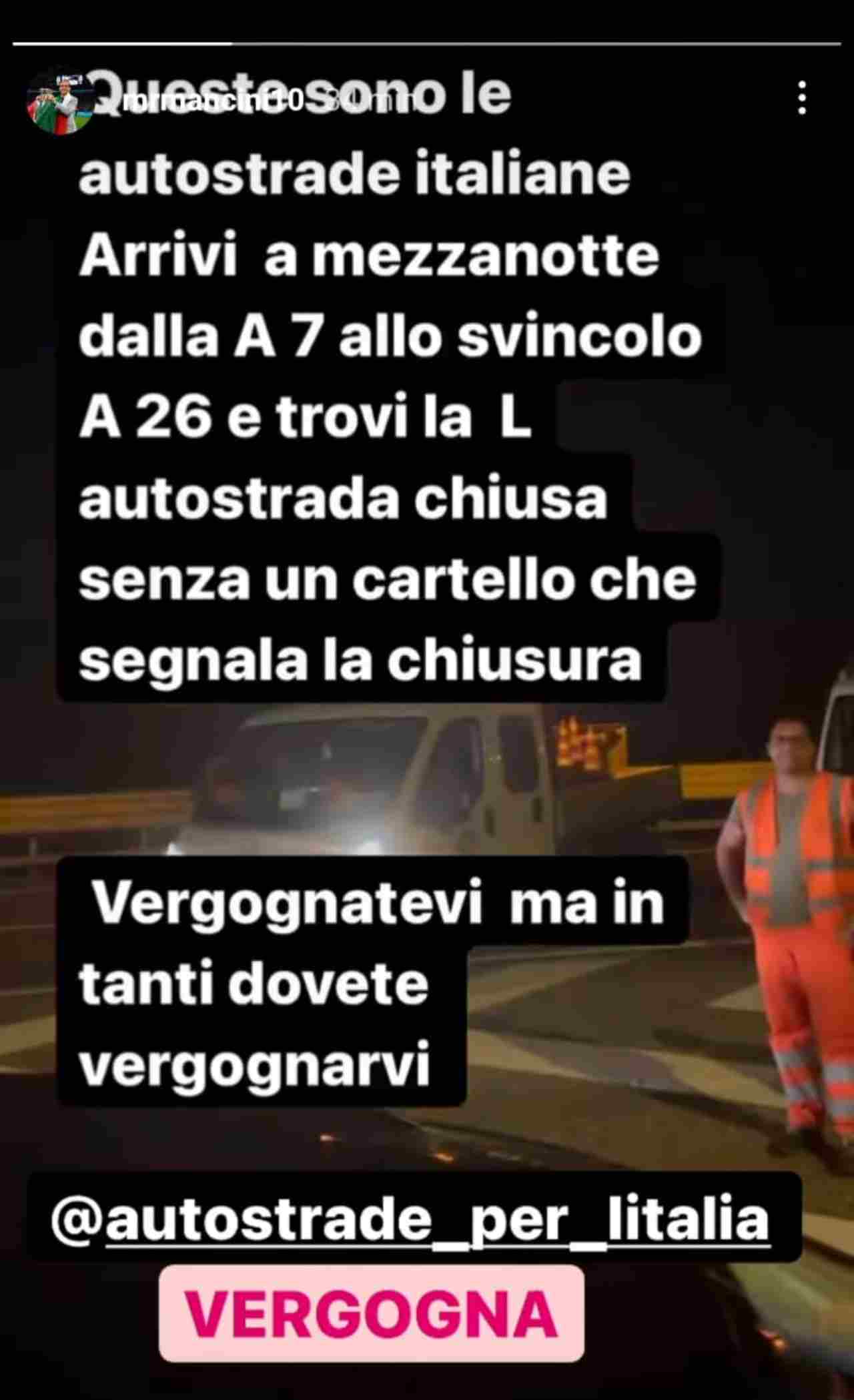 Italia Mancini autostrada