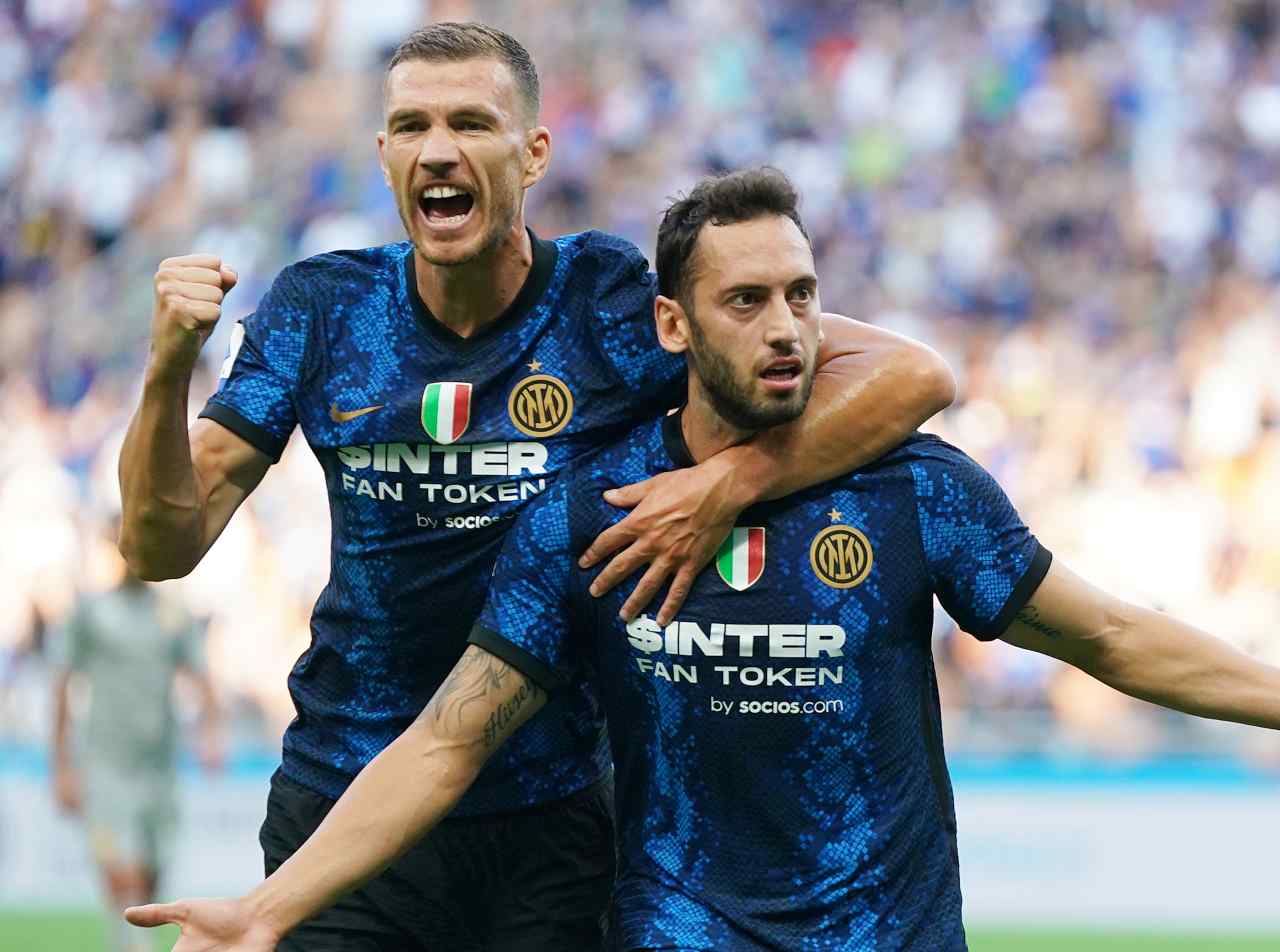 Inter, Dzeko e Calhanoglu