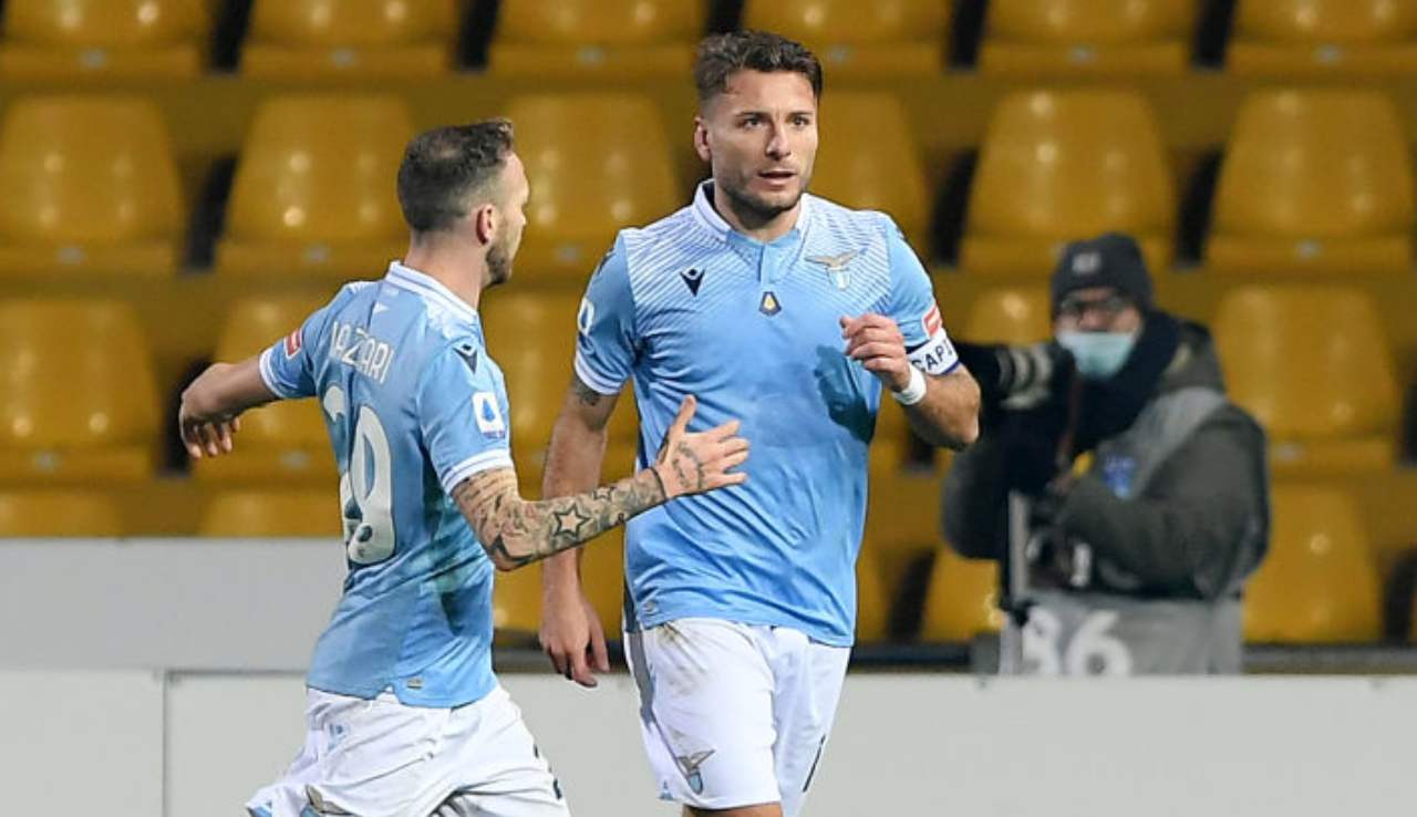 lazzari lazio juve immobile