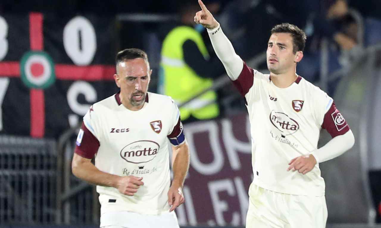 colantuono salernitana ribery bonazzoli