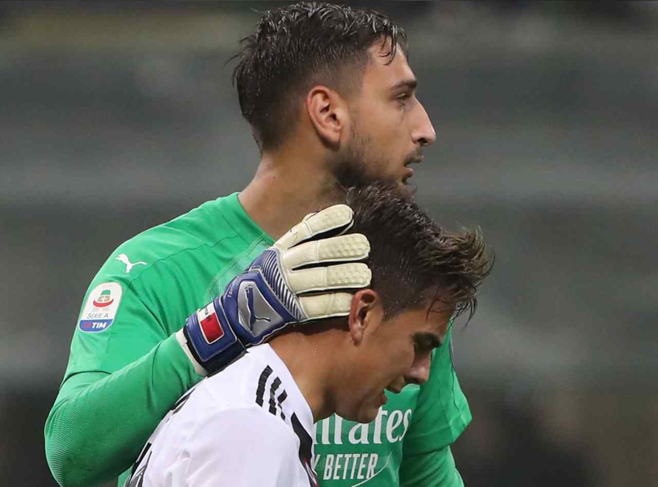 Calciomercato Donnarumma e Dybala in foto