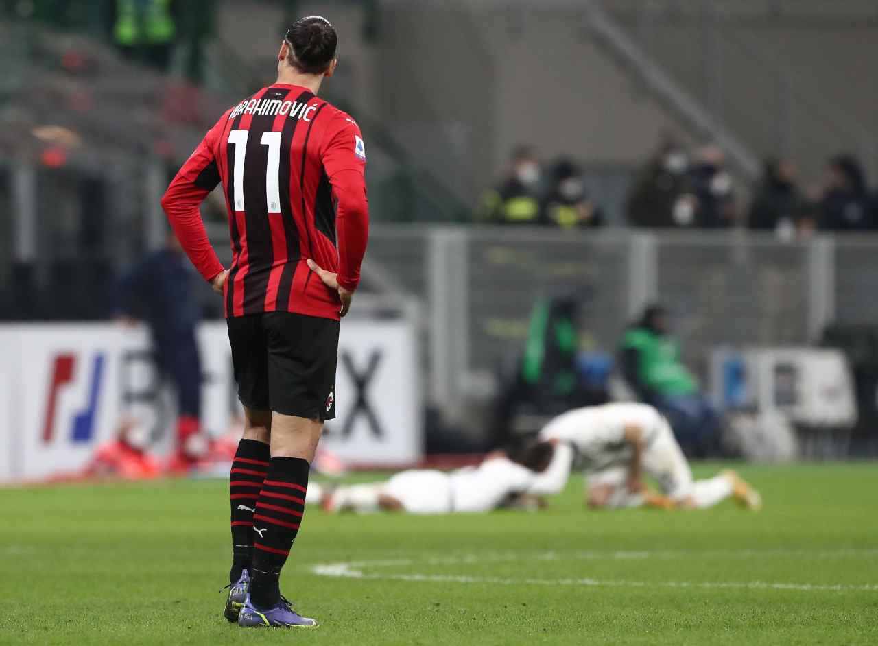 Milan, infortunio Ibrahimovic