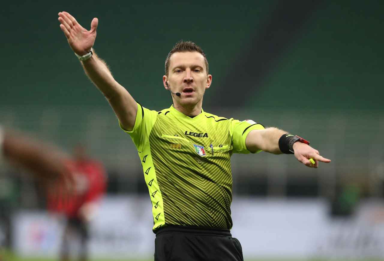 Milan-Spezia arbitro Serra 
