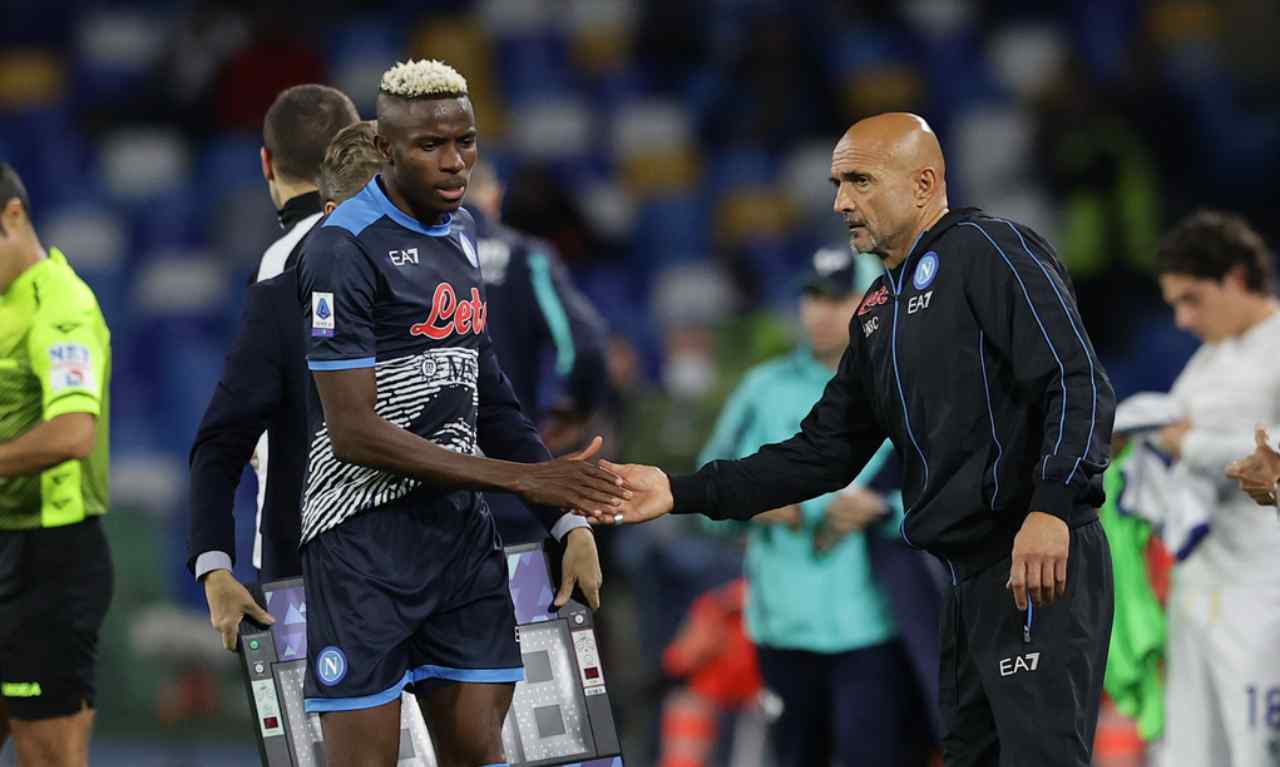 napoli lite spalletti de laurentiis osimhen