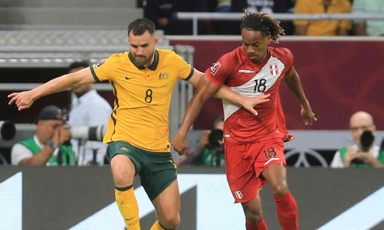 Australia Peru spareggio Mondiali 2022