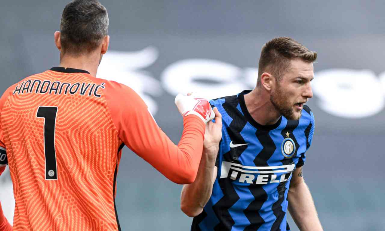 Skriniar Inter PSG Handanovic