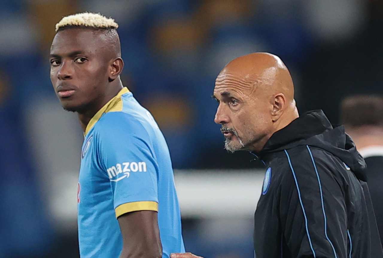 Spalletti ed Osimhen, Napoli, stopandgoal.com (La Presse)