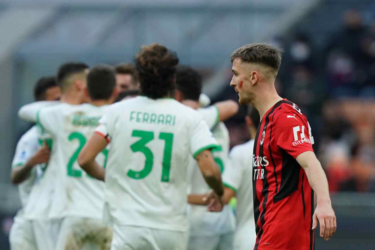 diretta formazioni sassuolo milan