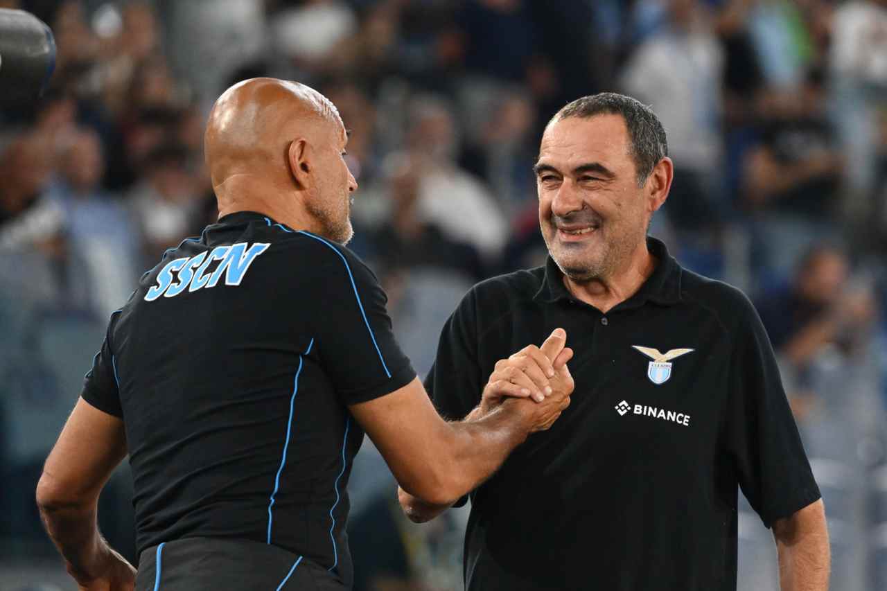 Sarri e Spalletti in Lazio-Napoli - Stopandgoal.com