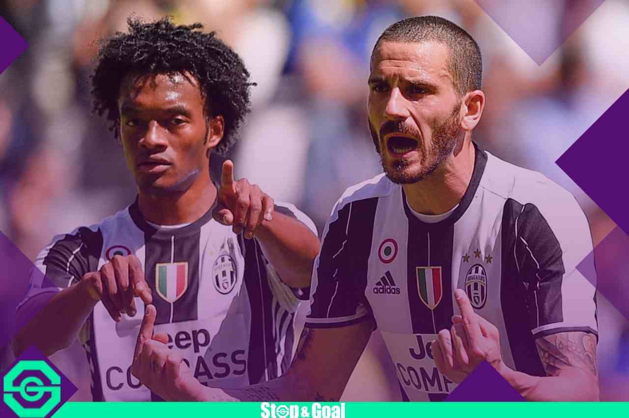 Cuadrado e Bonucci, Juventus - stopandgoal.com (La Presse)