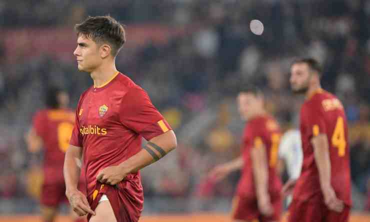 infortunio Dybala Roma tempi recupero