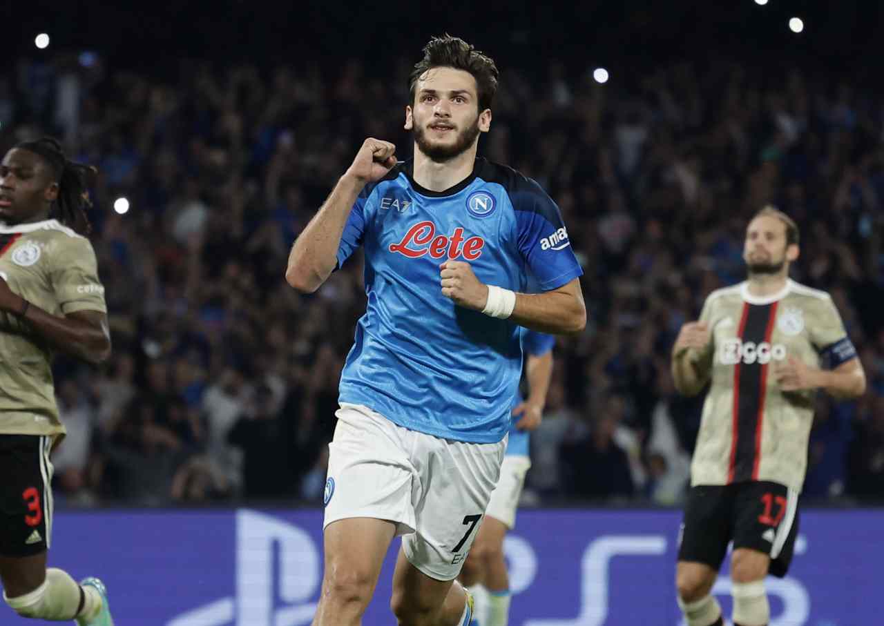 Kvicha Kvaratskhelia, calciomercato Napoli - stopandgoal.com (La Presse)