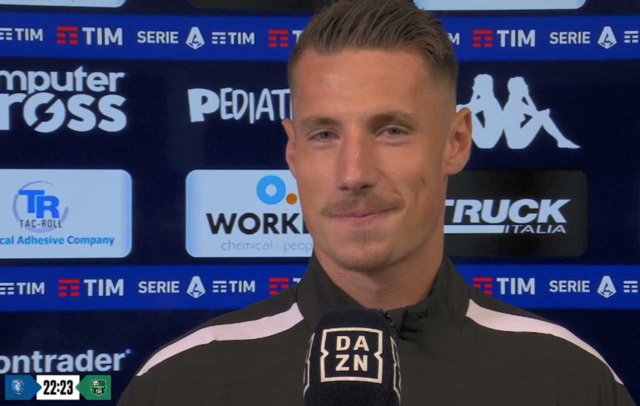 Pinamonti Empoli Sassuolo dazn