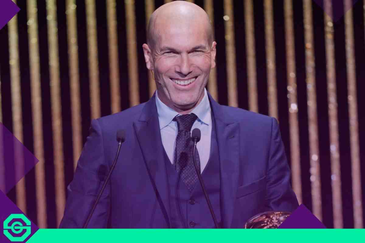 Zidane al pallone d'oro foto LaPresse