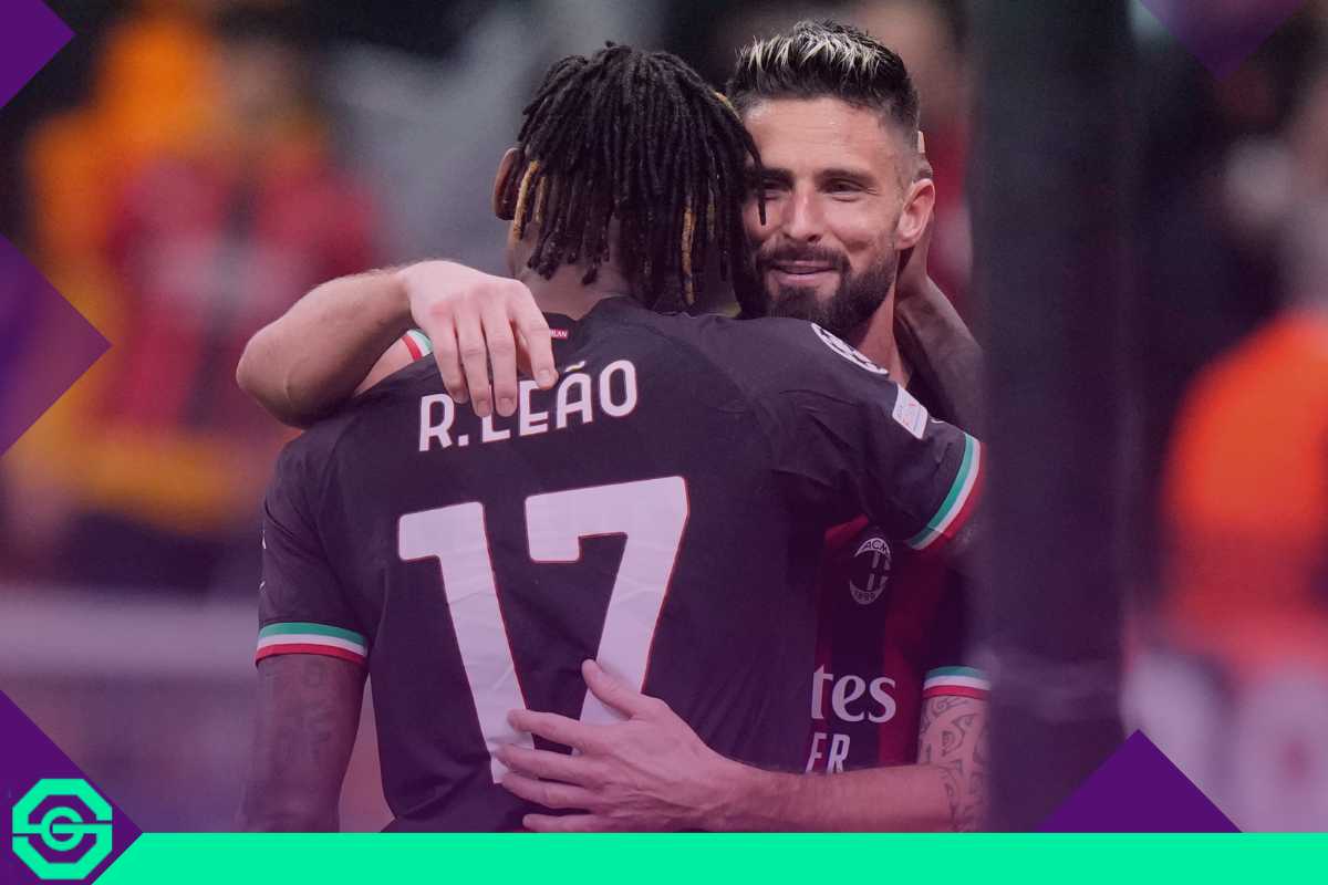 Calciomercato Milan Leao Giroud