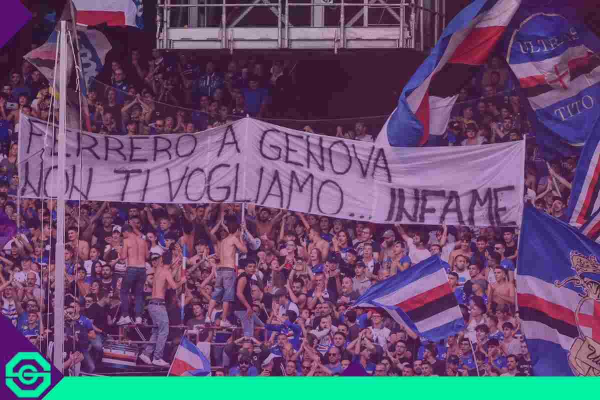 Sampdoria minacce Ferrero