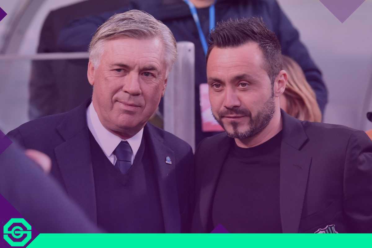 Carlo Ancelotti e Roberto De Zerbi - Stopandgoal.com