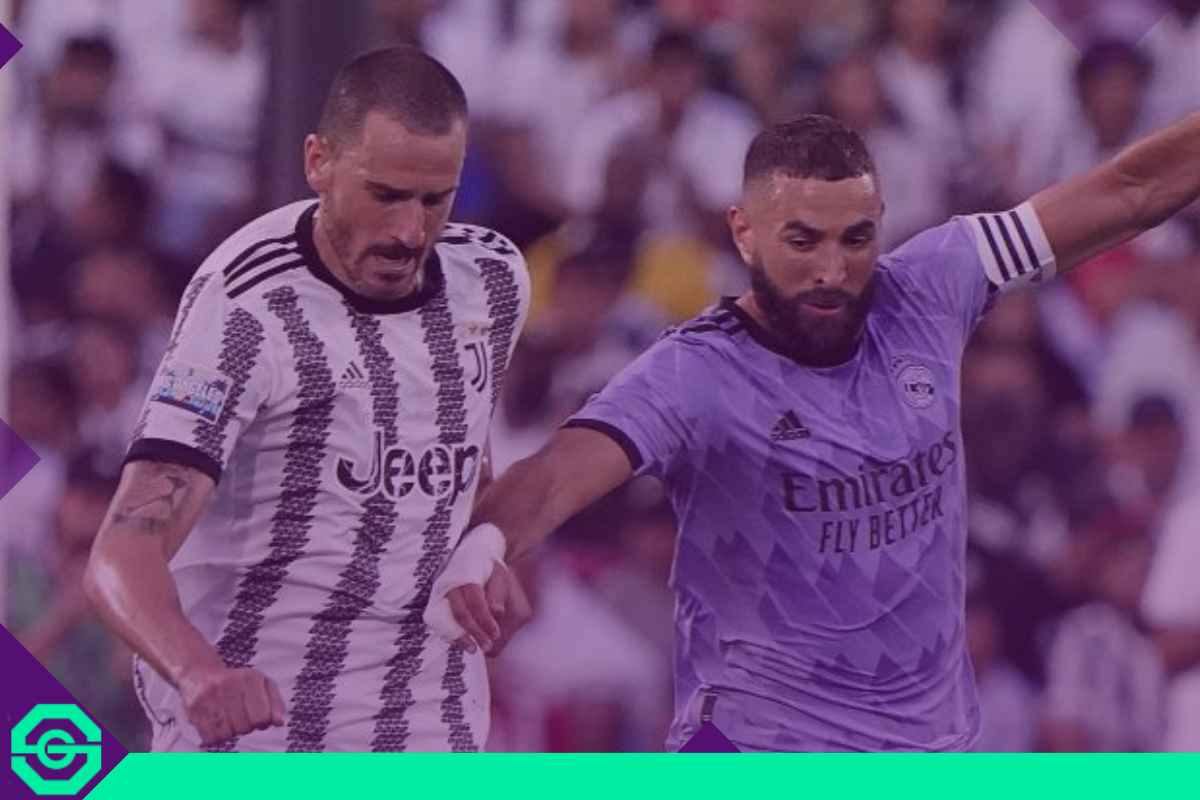 Leonardo Bonucci e Karim Benzema in foto - Stopandgoal.com