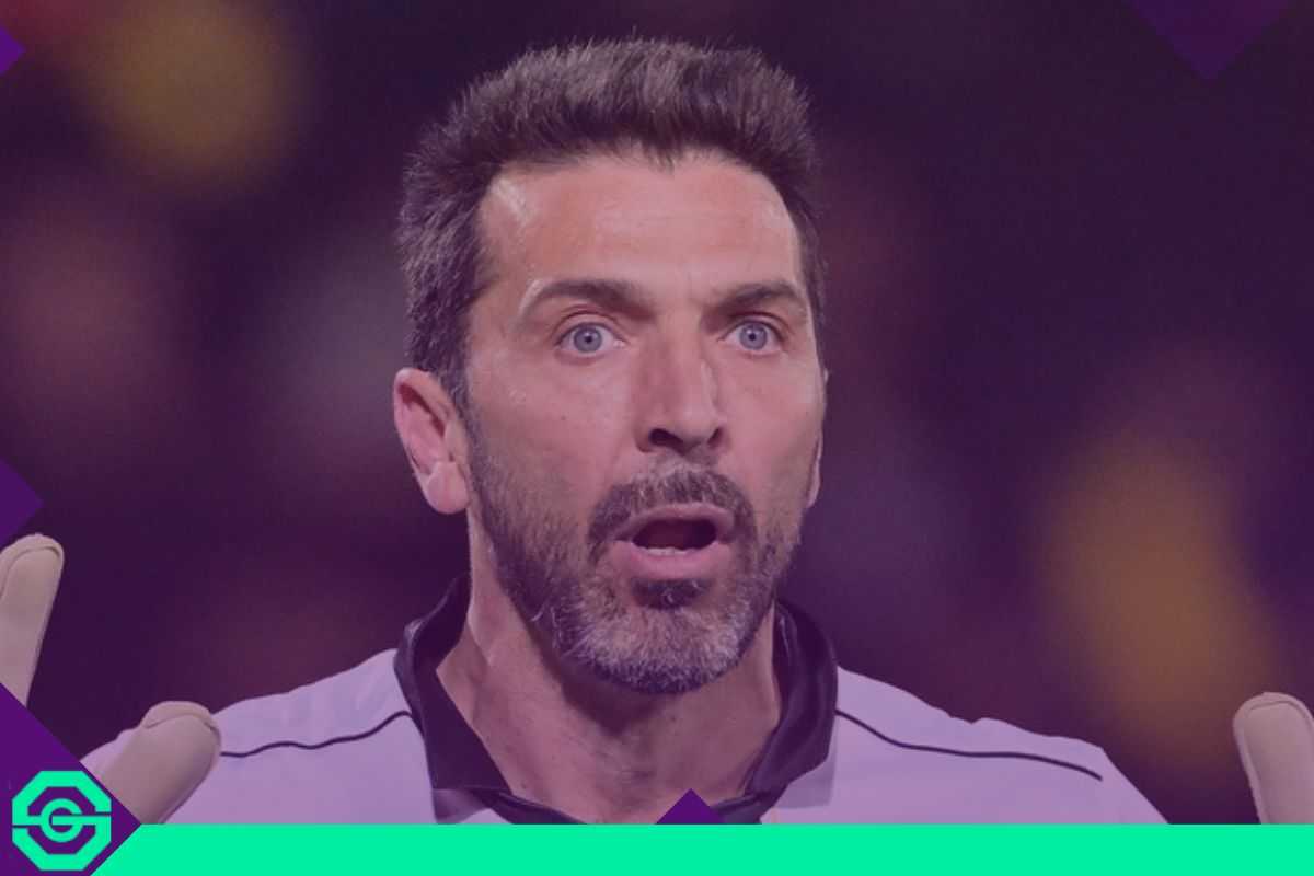 buffon stupito - foto lapresse