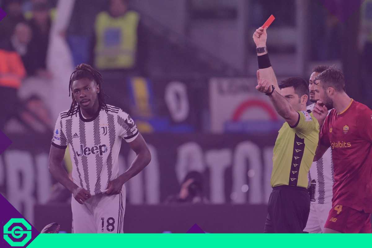 espulsione kean roma juve