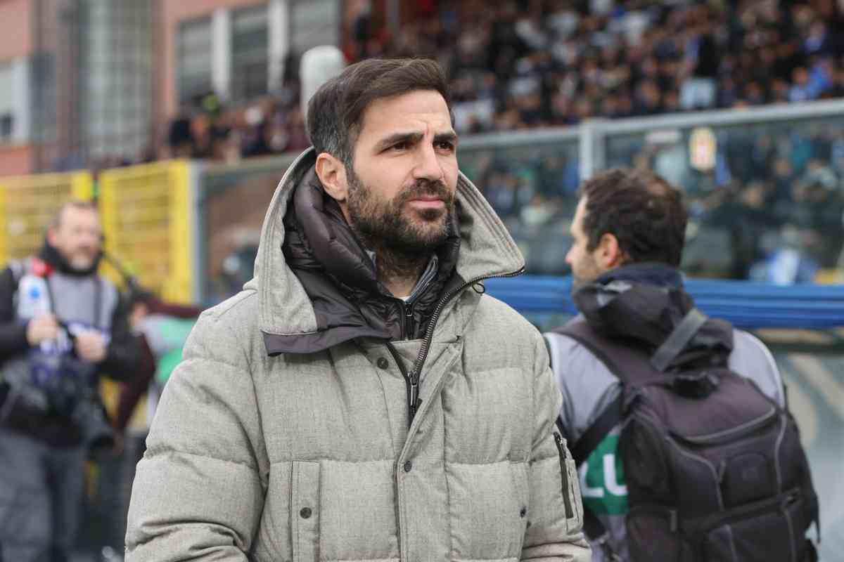 Cesc Fabregas in panchina