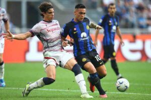 Lautaro Martinez e Riccardo Calafiori
