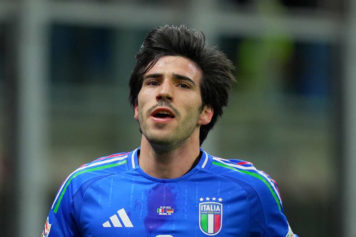 Sandro Tonali in maglia Italia