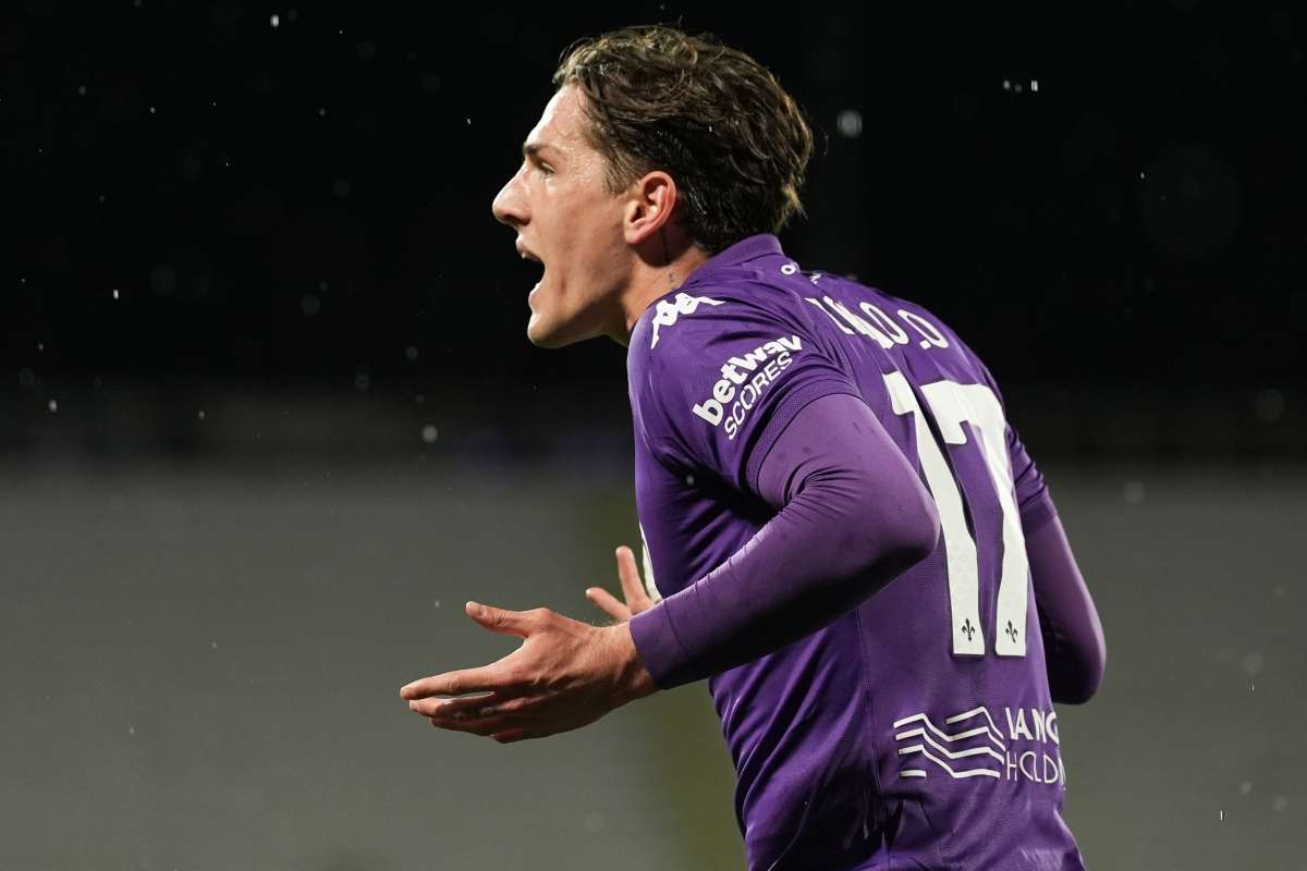 Rissa Roma-Fiorentina Zaniolo