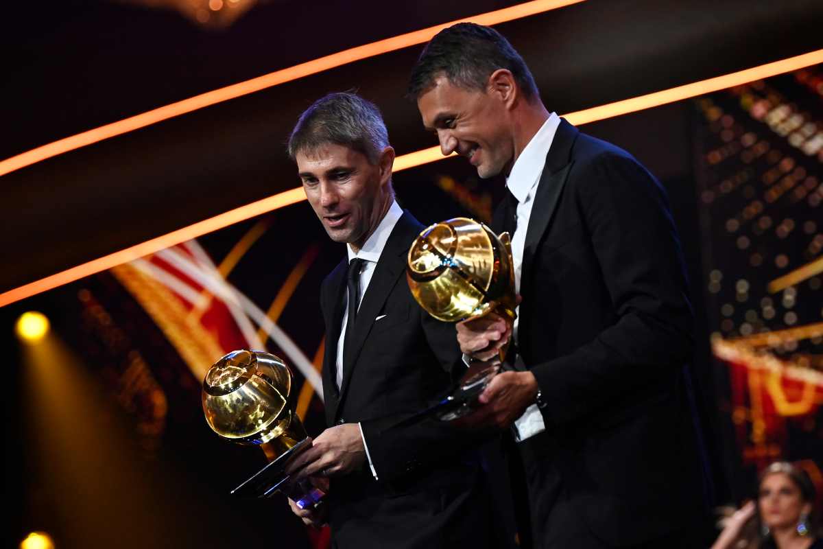 Paolo Maldini e Frederic Massara