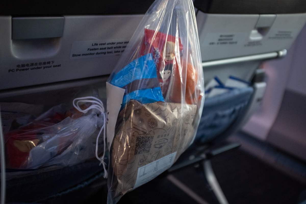 Intossicazione alimentare per il cibo portato in aereo
