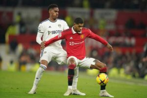 Junior Firpo e Marcus Rashford